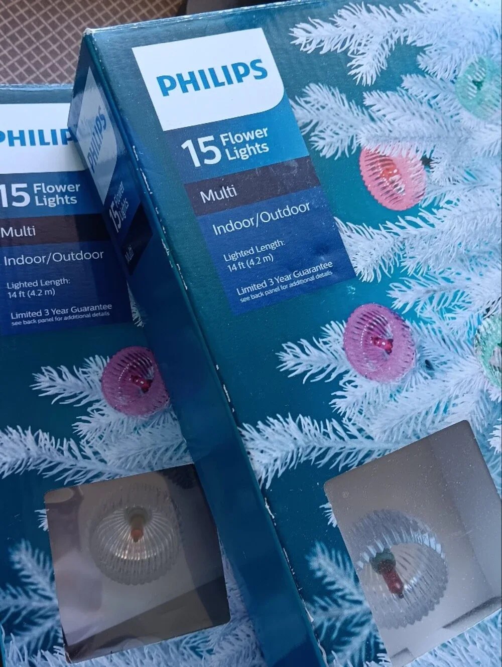 Philips Multi-Color Flower String Lights - Pastels, Two Boxes, New, Never Out.